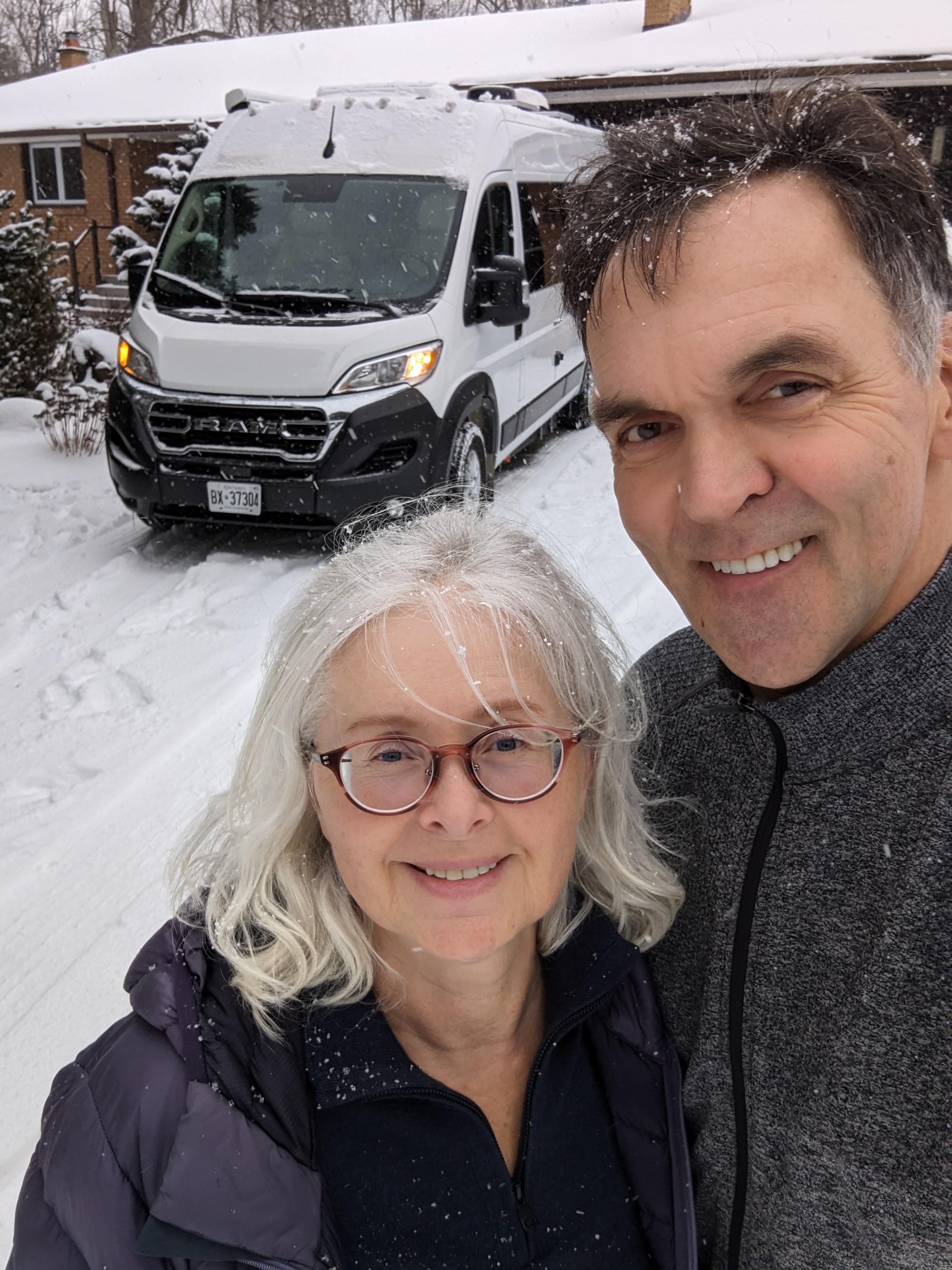 Lucy, Przemek and Appa (the van)